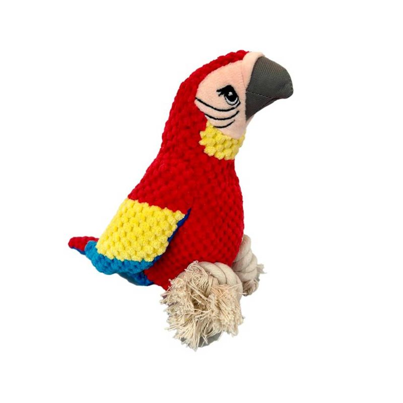 Juguete para perros Guacamayo Rojo